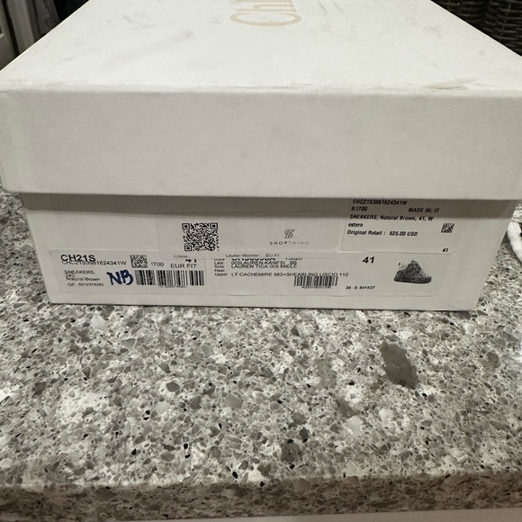 NWT gorgeous Chloe Lauren Crosta fur high top sneakers cosy Eu 41 9.5 - Picture 5 of 12